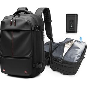 Kuvictewl Vacuum Backpack for Travel, 60L Expandable Travel Backpack with Vacuum Compression Seal System, Water Resistant, TSA Lock, Carry-On Suitcase Luggage - Pump Included in Saudi Arabia