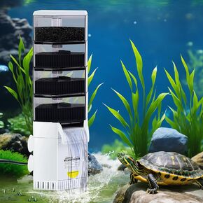 225 GPH Turtle Tank Filter لـ 10-40 جالون ، ومرشح السلاحف المنخفض مستوى المياه المتاح ، وفلتر الحوض مع الترشيح الحيوي للشلال على مرحلتين ، ومرشحات أسماك للروبيان ، والبرمائيات ، وخزان السلاحف in Kuwait