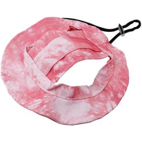 قبعة شمس الحيوانات الأليفة ، حبل حبل قابلة للتعديل قبعة أذن للحيوانات الأليفة للجرى والقطط والكلب الصغيرة والحيوانات الأليفة المماثلة (أسود+أبيض ، S) in Kuwait