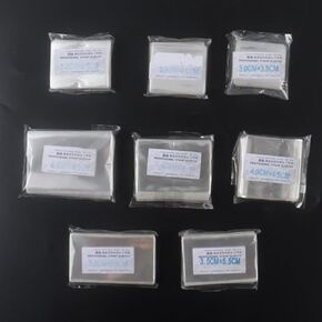 Klmnop OPP Stamp Protection Bags in 8 Models, 100pcs Each, Total 800 Stamp Sleeves for Collection, Philatelic Storage and Display Stamp Collecting Supplies, Thickness 3 Mils(Clear) in Kuwait