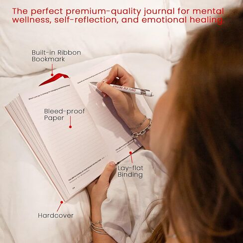 Let’s Get Real Guided Journal – Therapist-Approved Self-Care & Mental Health Journal with 240 Prompts, Coloring Pages & Book Club-Style Discussion Guide, Hardcover, A5 in Saudi Arabia