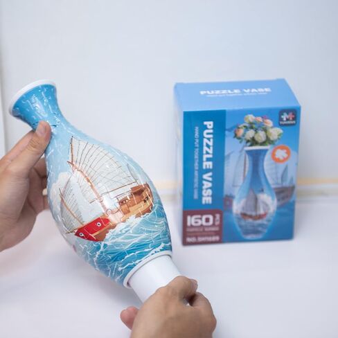 3D DIY Puzzle Vase, 160 Pcs Curved Plastic Pieces for Adults, Creative Home Decor & Stress Relief Puzzle Kit, Highly Worth Collecting by Navigation Enthusiasts in Saudi Arabia