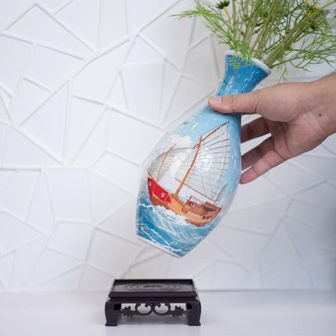 3D DIY Puzzle Vase, 160 Pcs Curved Plastic Pieces for Adults, Creative Home Decor & Stress Relief Puzzle Kit, Highly Worth Collecting by Navigation Enthusiasts in Saudi Arabia