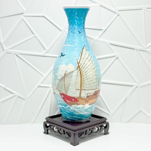 3D DIY Puzzle Vase, 160 Pcs Curved Plastic Pieces for Adults, Creative Home Decor & Stress Relief Puzzle Kit, Highly Worth Collecting by Navigation Enthusiasts in Saudi Arabia