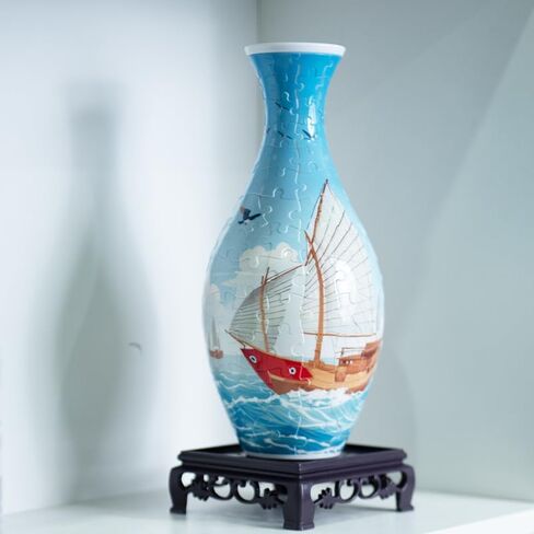 3D DIY Puzzle Vase, 160 Pcs Curved Plastic Pieces for Adults, Creative Home Decor & Stress Relief Puzzle Kit, Highly Worth Collecting by Navigation Enthusiasts in Saudi Arabia