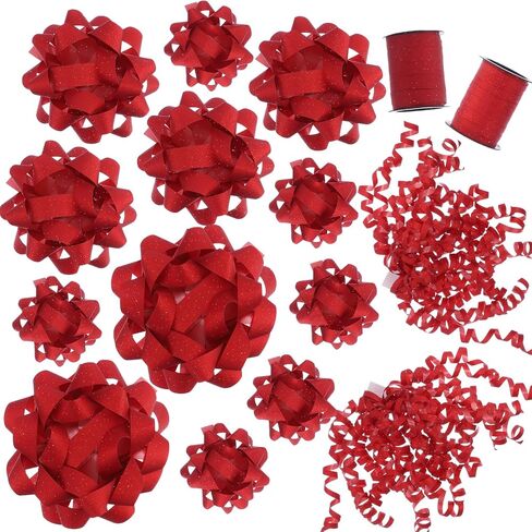 16 PCS هدايا أقواس ، أقواس لالتفاف الهدايا والهدايا ، أقواس عيد الميلاد ، للحفلات ، أعياد الميلاد ، حفلات الزفاف أو غيرها من العطلات. (لون القرنفل) in Kuwait