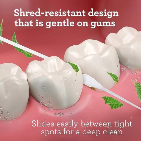 GuruNanda Expandable Waxed Dental Floss for Gentle, Deep Cleaning Wide Teeth Flossing - Cinnamon Flavor - 55 Yards in Kuwait