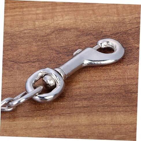 Toyvian Metal Pet Leash مع مقبض PU الرصاص السلامة المتين للكلاب Cats Puppies مشبك قبضة مريحة للمشي اليومي الأسود الانتهاء in Saudi Arabia