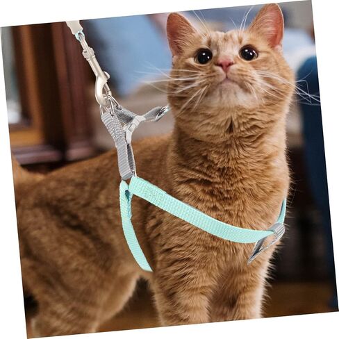 Happyyami 1Set Cat Harness and Leash Set Escape Soft Kitten Walking Gear for Small Cats and Dogs for in Saudi Arabia