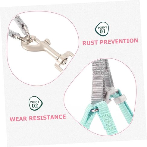 Happyyami 1Set Cat Harness and Leash Set Escape Soft Kitten Walking Gear for Small Cats and Dogs for in Saudi Arabia