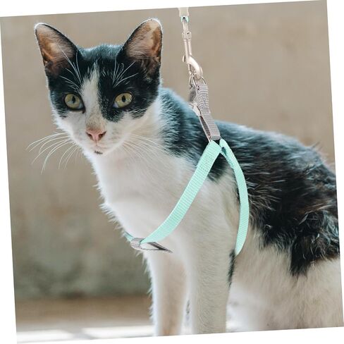 Happyyami 1Set Cat Harness and Leash Set Escape Soft Kitten Walking Gear for Small Cats and Dogs for in Saudi Arabia