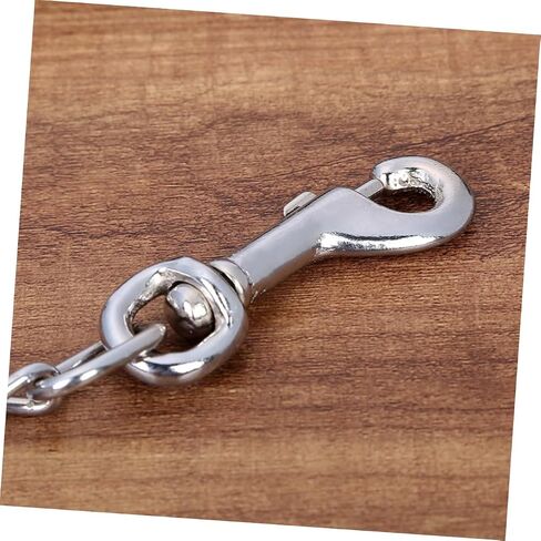 Upkoch Metal Pet Leash مريح PU Handle Dog للقطط والجرى تصميم الخدمة الثقيلة للاستخدام الآمن في الهواء الطلق الأسود للتدريب والمشي اليومي in Saudi Arabia
