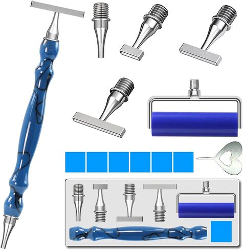 LEIYULY 13PCS Diamond Art Pen, with 1,3,6,9 Stainless Steel Nibs, Ergonomic Diamond Art Pen, 5D Diamond Painting Pens Tools, for Both Beginners and Experienced Diamond Artists in Kuwait