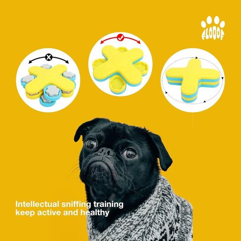 Level 3 Puzzle Feeder Dog Toy - Mental Stimulation Toys Slow Feeder Dog Bowls and Interactive Toy for Mental Growth of Small, Medium and Large Dogs in Saudi Arabia