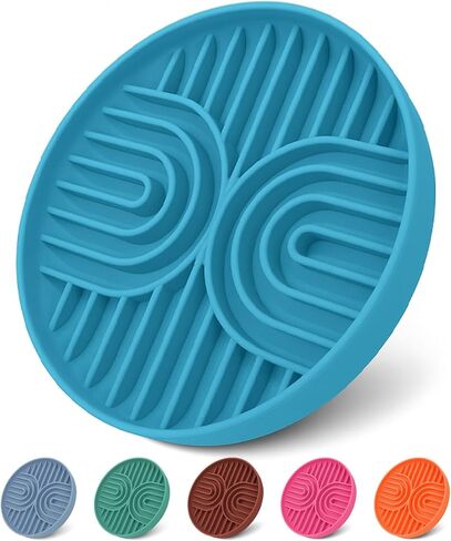 Slow Feeder Dog Bowls, Dishwasher Safe, Non-Slip Base, BPA-Free Slow Eating Dog Bowl (Blush, 1-Pack) in Saudi Arabia