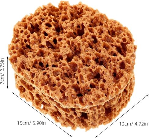 UPKOCH Natural Sea Sponge for Painting - 6" Eco-Friendly Texturing Tool for Faux Finish, Wall Art & DIY Crafts, Light Brown Drywall Sponge Brush with Organic Patterns in Saudi Arabia