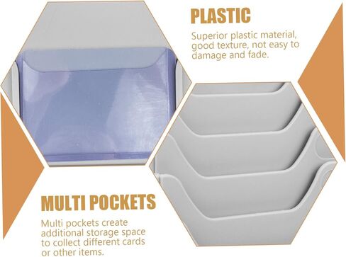 DOITOOL Material Card Rack Holder for Information Storage Position Wall-Mounted Multi Organizer for Attendance Cards Efficient Warehouse Display Space-Saving Design in Saudi Arabia