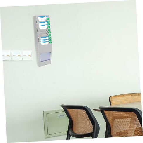 DOITOOL Material Card Rack Holder for Information Storage Position Wall-Mounted Multi Organizer for Attendance Cards Efficient Warehouse Display Space-Saving Design in Saudi Arabia