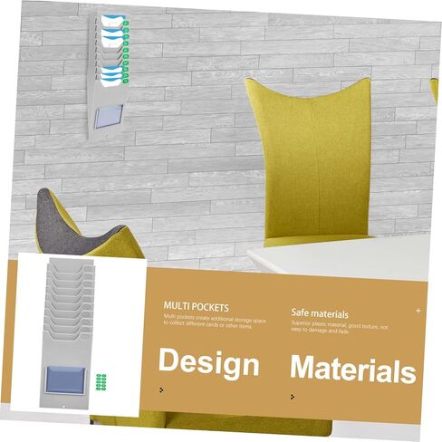 DOITOOL Material Card Rack Holder for Information Storage Position Wall-Mounted Multi Organizer for Attendance Cards Efficient Warehouse Display Space-Saving Design in Saudi Arabia