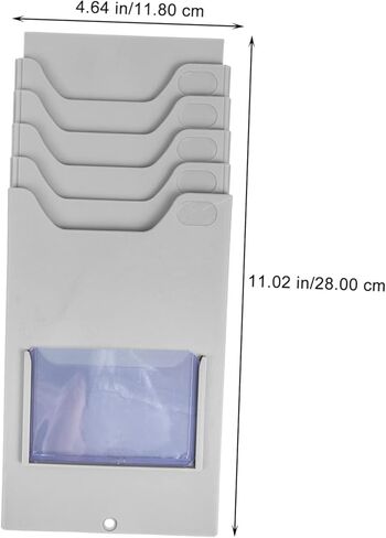 Holder Rack 5 Slots Wall-Mounted Attendance Cards Holder for Office School in Saudi Arabia