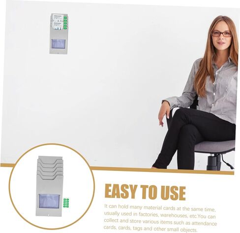 Holder Rack 5 Slots Wall-Mounted Attendance Cards Holder for Office School in Saudi Arabia