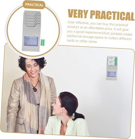 Holder Rack 5 Slots Wall-Mounted Attendance Cards Holder for Office School in Saudi Arabia