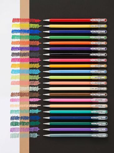Pentel Arts Mattehop Gel Pen ، (1.0 مم) ، خط غامق ، 8 ألوان متنوعة (K110VBP8M2) in Saudi Arabia