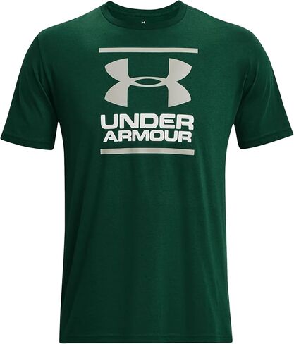 Global Foundation Short-Sleeve T-Shirt Under Armour Mens, (322) Greenwood/White/Grove Green, Medium in Saudi Arabia
