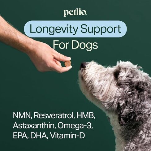 Longevity+ Dog Health Supplement, Cognitive Support, Joint Support, Muscle Support, Immune Support (Large Dog | (60lbs or Greater)) in Kuwait