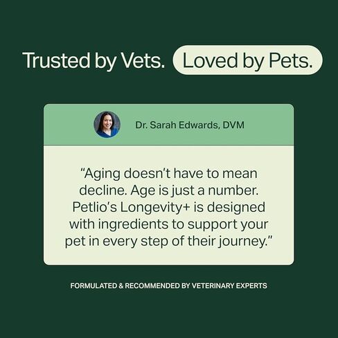 Longevity+ Dog Health Supplement, Cognitive Support, Joint Support, Muscle Support, Immune Support (Large Dog | (60lbs or Greater)) in Kuwait