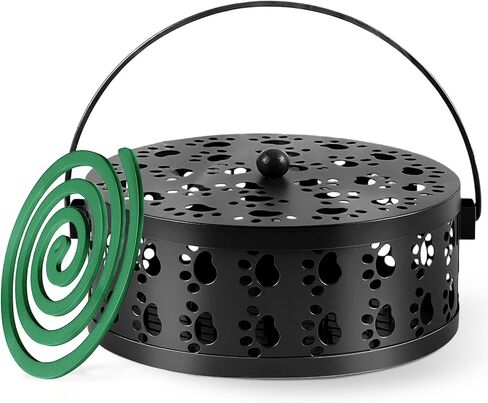 Cute Cat's Claw Mosquito Coil Holder with Handle Metal Fireproof Mosquito Coils Burner Outdoor Camping Use in Saudi Arabia