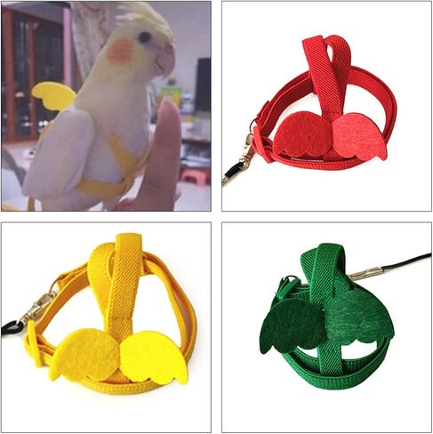 Bird Harness Leash Parrot Flight Training Vest Parrot Costume Clothes Lovebirds Cockatiel Conures Flying Clothing in Saudi Arabia