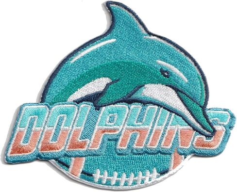MJSHOP29 Miami City Fan Mascot Team Team Iron on Patches for Clothing Backpacks Jeans Potorcycle Patch على القبعات المخصصة للأكياس التكتيكية in Kuwait