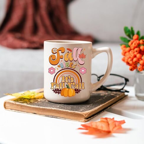 Autumn Transfer UV DTF Stickers - 10 Sheets Thanksgiving Pumpkin Gnome UV DTF Tumbler Wraps for 16 oz Glass Mugs, Fall Leaves Highland Cow Sunflower UV DTF Decals for DIY Halloween Creative Stickers in Saudi Arabia
