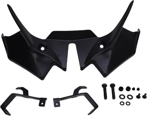 Akozon Downword Forft Spoilers Aerodynamic Wing Kit لـ Z650 2021-2024 (أسود) in Saudi Arabia