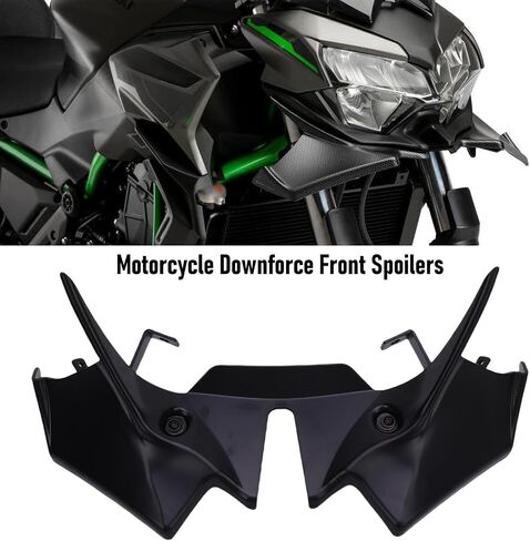 Akozon Downword Forft Spoilers Aerodynamic Wing Kit لـ Z650 2021-2024 (أسود) in Saudi Arabia