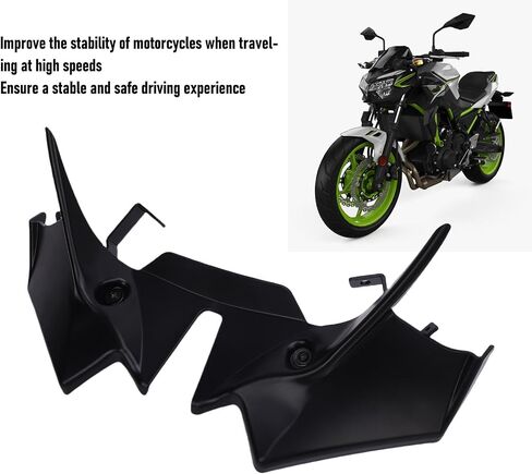 Akozon Downword Forft Spoilers Aerodynamic Wing Kit لـ Z650 2021-2024 (أسود) in Saudi Arabia