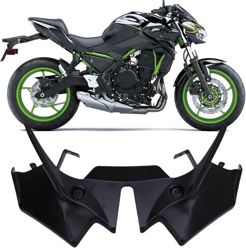 Akozon Downword Forft Spoilers Aerodynamic Wing Kit لـ Z650 2021-2024 (أسود) in Saudi Arabia