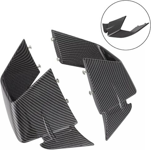 ألياف الكربون المفسد الأمامي المفسد Fxed Winglets لـ B M S1000RR S 1000RR 2019-2022 لـ B M M1000RR 2020-2022 الجناح الثابت 100 ٪ in Saudi Arabia