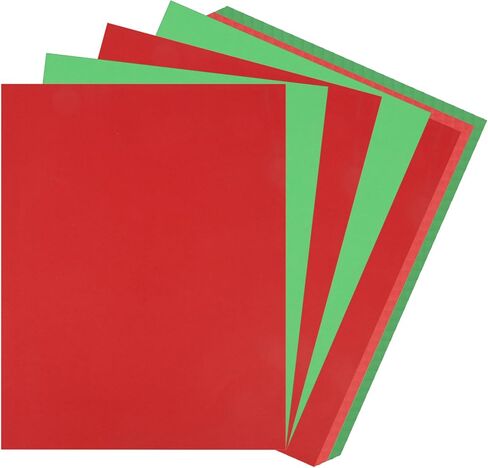 40 ورقة بطاقة عيد الميلاد بطاقة - 8.5 × 11 "ورقة بناء حمراء وخضراء ، ورقات بطاقة سميكة 65 رطل لبطاقات عيد الميلاد DIY ، والدعوات ، والخردة ، وحرف العطلات والزخارف in Kuwait