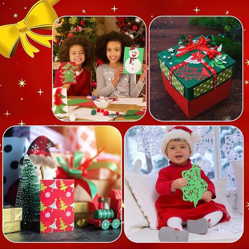 40 ورقة بطاقة عيد الميلاد بطاقة - 8.5 × 11 "ورقة بناء حمراء وخضراء ، ورقات بطاقة سميكة 65 رطل لبطاقات عيد الميلاد DIY ، والدعوات ، والخردة ، وحرف العطلات والزخارف in Kuwait