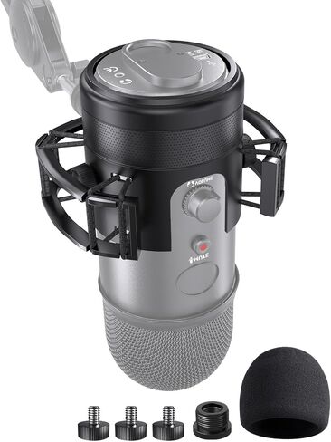 Wave Microphone Shock Mount - custom built for Elgato Wave:1 and Wave:3, Anti-Vibration Suspension Shock Mount Holder Clip in Saudi Arabia