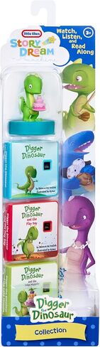 Little Tikes Story Dream Machine HarperCollins Digger The Dinosaur Collection, Storytime, Books, Audio Play Character, Gift and Toy for Toddlers and Kids Girls Boys Ages 3+ Years in Saudi Arabia