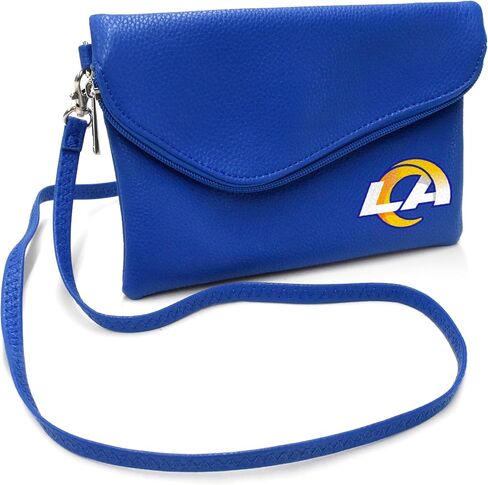 محفظة Littlearth النسائية NFL Washington Commanders Pebble Fold Over Crossbody، لون الفريق، 6 بوصة × 9 بوصة × 0.75 بوصة in Saudi Arabia