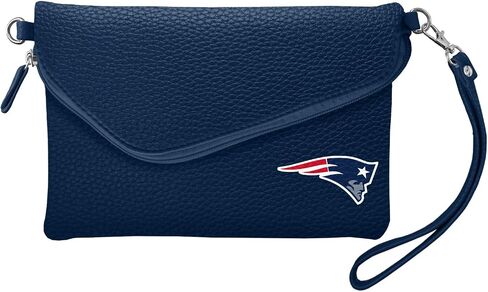 محفظة Littlearth النسائية NFL Washington Commanders Pebble Fold Over Crossbody، لون الفريق، 6 بوصة × 9 بوصة × 0.75 بوصة in Saudi Arabia