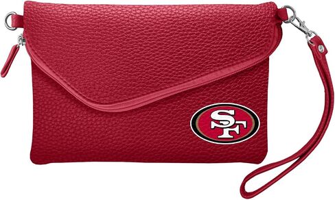 محفظة Littlearth النسائية NFL Washington Commanders Pebble Fold Over Crossbody، لون الفريق، 6 بوصة × 9 بوصة × 0.75 بوصة in Saudi Arabia