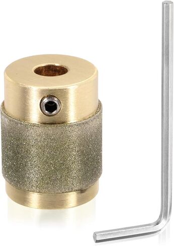 PATIKIL 3/4 Inch Diamond Grinder Bit Head Tools, 1 Pcs Combination Set Ceramic Stained Glass Grinding Wheel Abrasive Tool for Forming Drilling Hard Glass, Silver Tone MGB34 in Saudi Arabia