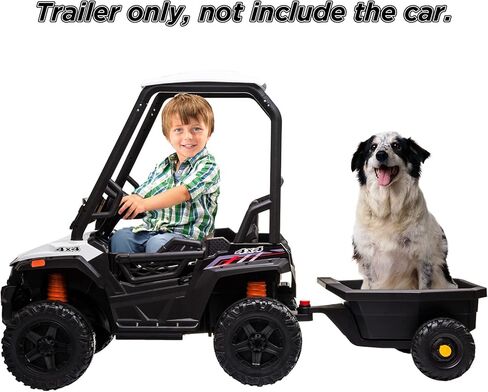 Trailer for 12V Ride On UTV, Compatible with Kids Electric Powered Wheel Vehicle for Toddlers (Only Trailer) in Kuwait