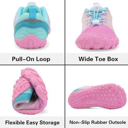 L-RUN Kids Water Shoes Quick Dry Boys Girls Barefoot Shoes for Beach Pool Sand Non-Slip Outdoor Athletic Walking Sneaker in Kuwait