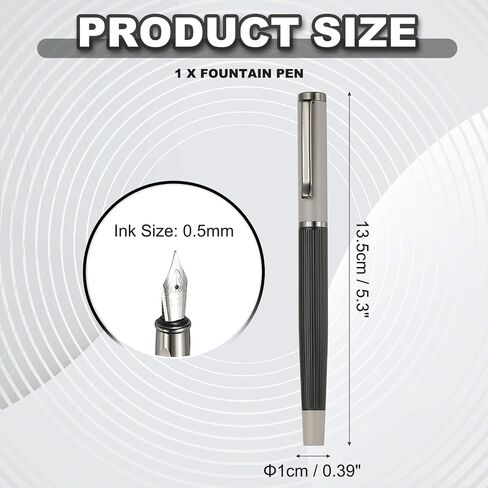 Patikil Fountain Pen Medium Nib للمكتب المهني ، الأبيض الشفاف in Saudi Arabia